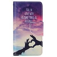 loving hand painted pu phone case for sony xperia z5 compactz5