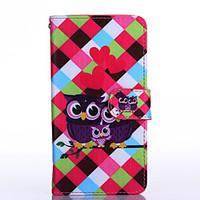 Love Owl Pattern PU Leather Full Body Case with Stand for Multiple Samsung Galaxy G850F/G530H/G360/G357