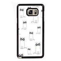 Lovely Cats Design Slim Metal Back Case for Samsung Galaxy Note 3/Note 4/Note 5/Note 5 edge