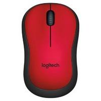 Logitech M220 Ambidextrous Wireless Silent Mouse (Optical Laser, USB for Windows/Mac/Chrome OS/Linux) - RED
