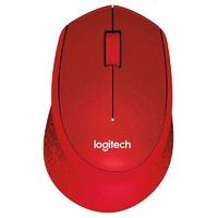 Logitech M330 Silent Plus Wireless Mouse (USB for Windows/Mac/Chrome OS/Linux) - Red