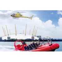 London Helicopter Tour Including High-Speed Boat Cruise on The River Thames