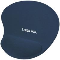 logilink id0027b mousepad with gel wrist rest support blue