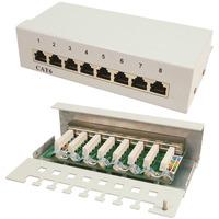 logilink np0016a patch panel desktop cat6 8 port shielded