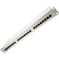 logilink np0040 patch panel 19 cat6 24 port shielded