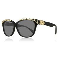 London Retro Belles Sunglasses Shiny Black Belles 57mm