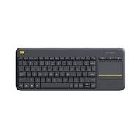 logitech wireless touch keyboard k400 plus qwerty uk layout black