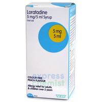 Loratadine 5mg/5ml Syrup 100ml (Teva)