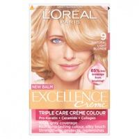 loreal paris excellence creme triple care crme colour 9 natural light  ...