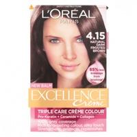 LOreal Paris Excellence Creme Triple Care Creme Colour 4.15 Natural Dark Frosted Brown