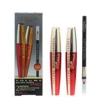 loreal million lashes excess khol and black mascara pack of 2