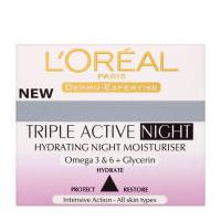 loreal paris dermo expertise triple active hydrating night moisturiser ...