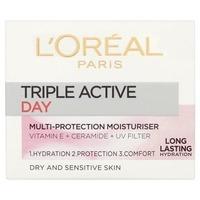 L\'Oreal Paris Triple Active Dry Sensitive Moisturiser 50ml