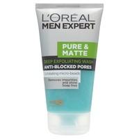 loreal paris men expert pure matte scrub face wash