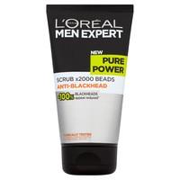loreal paris men expert pure power scrub face wash