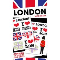 london temporary tattoo pack