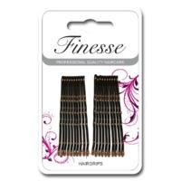 Long Brown Finesse Hairgrips