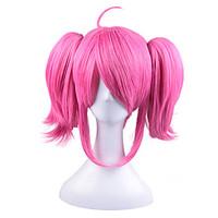 lol star guardian lux cosplay wig pink 37 cm heat resistant fiber