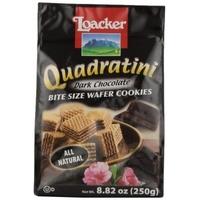 loacker dark chocolate quadratini wafer biscuits 125g x 12