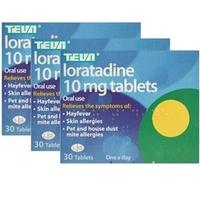 Loratadine 10mg 30 Tablets Triple Pack