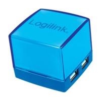 LogiLink Cube 4 Port USB 2.0 Hub (Blue)