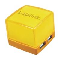 logilink cube 4 port usb 20 hub orange