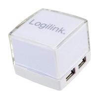 logilink cube 4 port usb 20 hub white