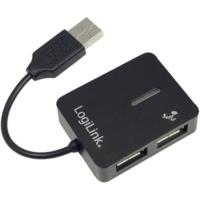 LogiLink Smile 4 Port USB 2.0 Hub black