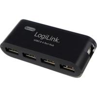 LogiLink 4 Port USB 2.0 Hub black