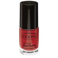 logona natural nail polish no 03 classic red