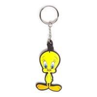 looney tunes tweety bird rubber resin keychain yellow ke140002lnt