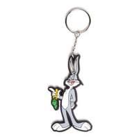 looney tunes bugs bunny rubber resin keychain grey ke140003lnt