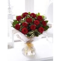 Long Stem Grand Prix Roses Hand-tied