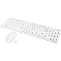 logilink 24ghz wireless keyboardmouse combo set with autolink white