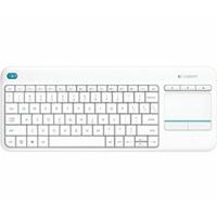 Logitech K400 Plus Wireless Touch Keyboard (White) UK
