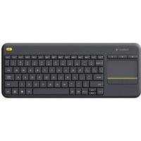 logitech k400 plus wireless touch keyboard black it