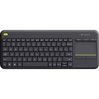 logitech k400 plus wireless touch keyboard black de