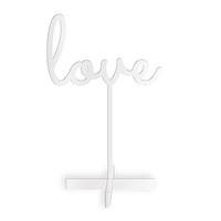 Love Acrylic Sign - White