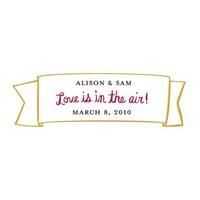 Love is In the Air Small Banner Sticker