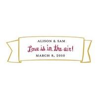 love is in the air small banner sticker