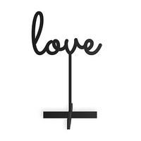 love acrylic sign black