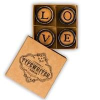 LOVE Vintage Typewriter Key Magnets Favour