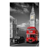 london big ben bus and taxi maxi poster 61 x 915cm