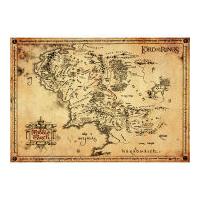 lord of the rings parchment map 47 x 67cm