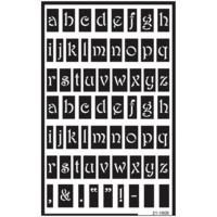 Lowercase Over \'n\' Over Glass Etching Stencil