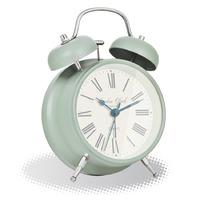 London Clock Company Heritage Medium Charlotte Sage Green Alarm Clock