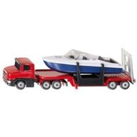 Low Loader With Speed Boat Die Cast Vehicles