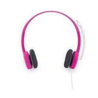 logitech h150 stereo headset fuchsia pink