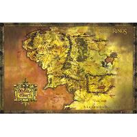 Lord Of The Rings Classic Map Maxi Poster