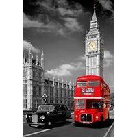 London Big Ben & Bus Poster